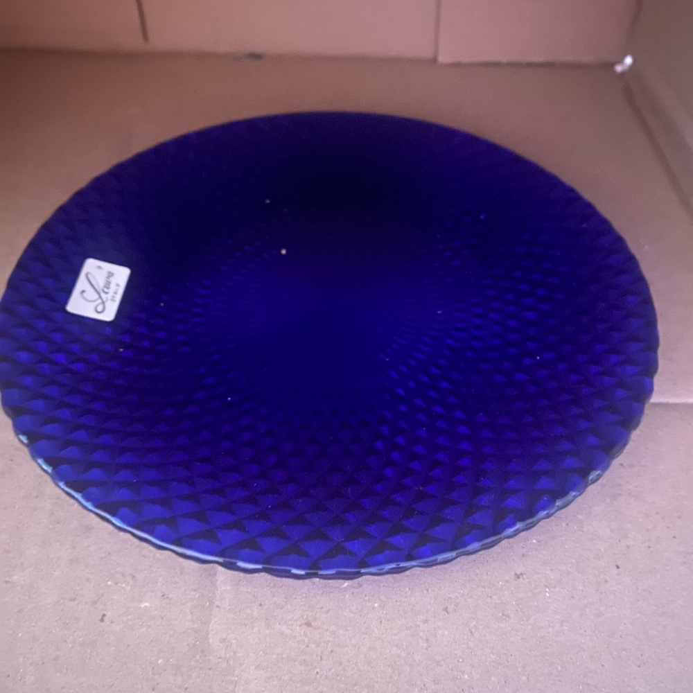 Vintage Italian Cobalt Blue plate